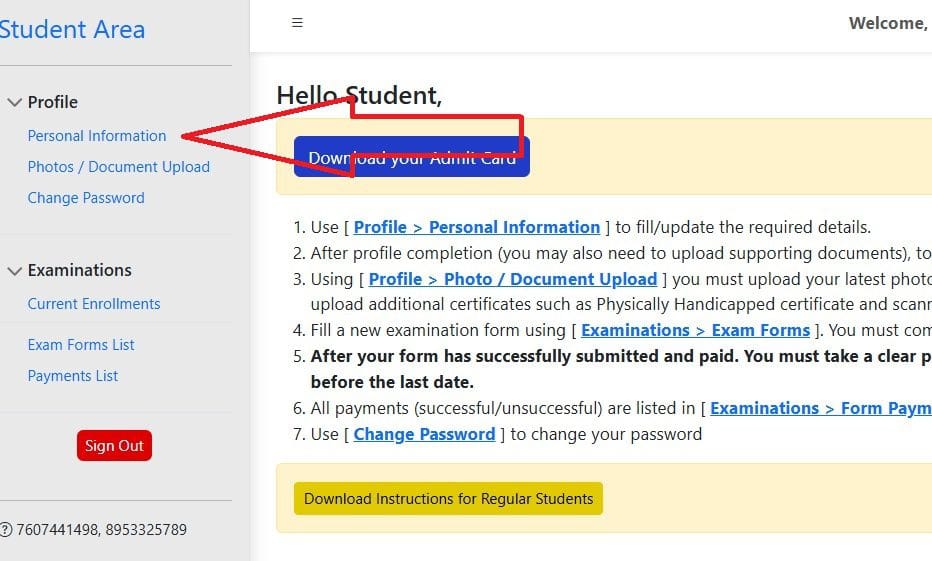 msbu- Account-Login- personal detail fill step wise  step https://erp.msbu.in/NewStudent/NewRegistration